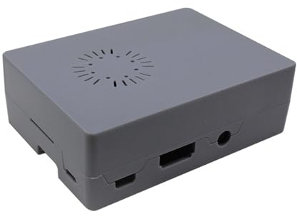 ABS-Gehäuse mit Kühlkörper und Lüfter für RPI 3B+/3B Computer-Board-Gehäuse, Kühlschutzbox-Gehäuse für RPI 3B+/3B, ABS-Schale mit Kühlkörper-Lüfter, Computer-Mainboard-Schutzkastengehäuse