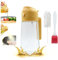 SHUNCHG Spruzzatore di olio d'oliva da 470 ml con spazzola, spruzzatore di olio 2 in 1 e bottiglia di erogatore di olio, in vetro per alimenti, per cucina, cucina, friggitrice, arrosti, insalata,