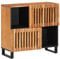 vidaXL Aparador de Madera Maciza de Acacia 80x34x75 cm, Armario de almacenaje, Mueble aparador, Mueble de almacenaje de Cocina, bufé