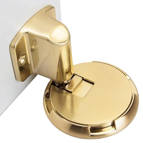 Mxshc Mechanischer Türstopper, winddichter Türstopper, selbstklebender mechanischer Bodentürstopper, Wandbodenmontage, Türschnapper, ohne Bohren, Türhalter für Bad, Schlafzimmer