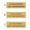 CIN 1 Targhetta identificativa per alloggio turistico personalizzata (Alluminio Oro, 100x30mm)