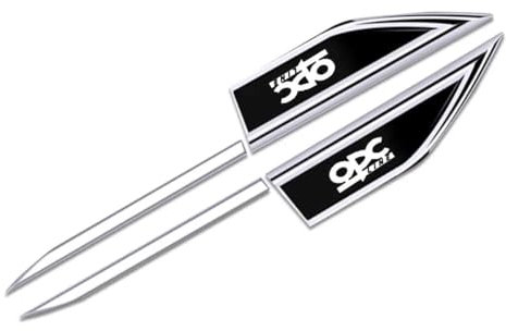 LyTTuu Auto Embleme für Opel OPC,3D Dekoration Abzeichen Aufkleber Logo Stickers Badge Abziehbilder Etikett Wasserdicht Rostfrei Ersatz Zubehör,Black