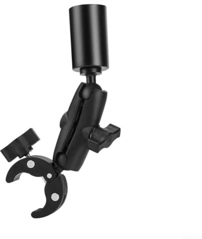 Morsetto regolabile per scala, morsetto rotondo in lega di alluminio, per il fissaggio a scale camper, guardrail e altro, 24,5 x 10 cm