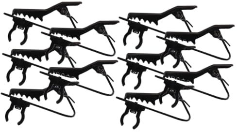 GLSTOY 10pcs Plastic Microphone Clips Mic Clip Microphone Lavalier Mic Lapel for Accessories