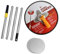 Perfeclan Drywall Pole Sander Radial Round Head Wall Sander 360 Degree Rotation Drywall Sander Sanding Pole and Pad Drywall Polishing Sanding Tool for Walls and Ceilings,Red