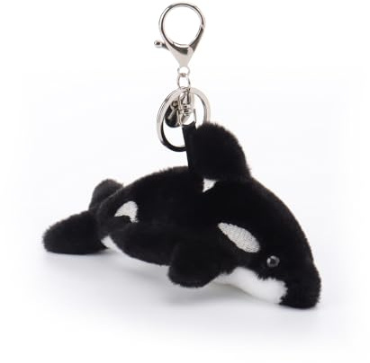 Apricot Lamb Porte-clés en peluche - Motif baleine - Orca - 14 cm