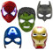jokeshop LED Superhero Plastic Masks - Light Up Cartoon Hero Mask Fancy Dress Cosplay Party Half Face Masks with Elastic (Ironman)