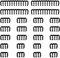 Kabelhalterung 24er Set, Kabelkamm Kabelorganizer Kabelführung Kabelclips, PSU-Kabelkämme für Verlängerungskabel-Management, 24-Pin 8-Pin 6-Pin für interne PC Computer Kabel