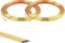 4Mx2 Rouleaux Moulure Décorative Autoadhésive Bord de Papier Peint Carrelage Miroir Mur Plafond Armoire Baguette de Finition PVC Bandes de Calfeutrage Bande Décoration Murale,10mm Doré