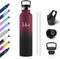 Bouteille Isotherme 1L, Gourde avec en Paille, Gourde Acier Inoxydable, Gourde Inox sans BPA, Étanche et Réutilisable, Bouteille Isotherme pour Enfant, Adultes, Extérieur, Camping, Cyclisme