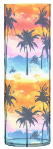 Cgiub Palm Tree Vase for Flower 30x10 cm Plastic Cylindrical Flower Vase Modern Dining Table Centrepiece for Home Wedding Office