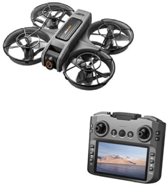 LKHLTBF Nouveau Drone S156 4k Professionnel HD, caméra Grand Angle, WiFi FPV, rc, Maintien en Hauteur, hélicoptère, Grand écran, quadricoptère Pliable, Jouets,B,Triple Battery