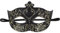 Gogogmee Masque de Fête Halloween Plastique pour Homme Demi Masque de Cosplay avec Design Unique Accessoire pour Bals Masqués et