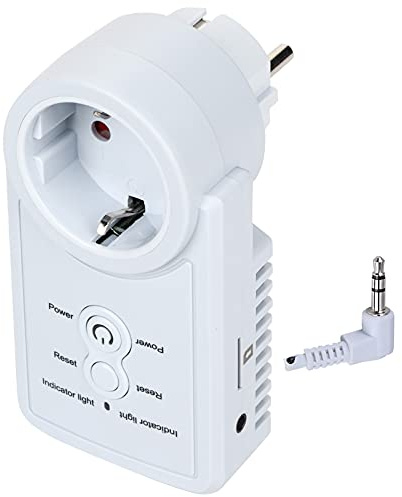 Cryfokt Enchufe Inteligente GSM con Sensor de Temperatura y Control por SMS para Seguridad en el Hogar y Ahorro de Energía (Versión en inglés estándar europeo)