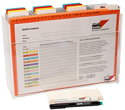 MAPPEI B.O.S.S. Arbeitsplatz-Organisation, Terminmodul - Box aus Acryl