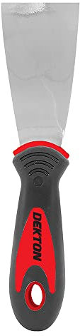 Dekton 2 Professional Scraper - Heavy Duty Stainless Sturdy Steel Blade| Ergonomic Rubber Grip Handle for Comfort| 2 Blade| Ideal for Scraping Wallpaper, Filling Cracks and Repairing Holes| Durable