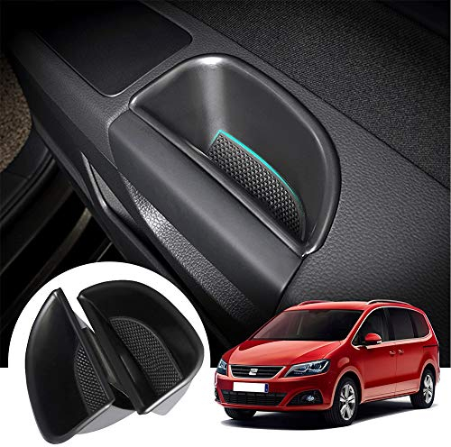 LFOTPP Kompatibel mit Seat Alhambra Auto Vorderseite Türgriff Armlehne Aufbewahrungsbox Container 2 Stück