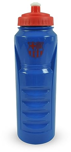 Hy-Pro Barcelona 1L Water Bottle Botella Deportiva de plástico, Unisex-Juvenil, Azul, M-L