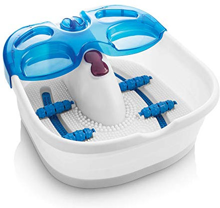 Fußsprudelbad Fußbadewanne mit Sprudelmassage, Warmwasser-Temperierung