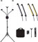 GSKAIWEN 50W Double Arm LED Lighting Kit with Stand, Dimmable 3000-6500K for Makeup Artist, Lash, Beauty Eyebrow Tattoo Lamp Studio Video Photographic Light Tripod and Bag