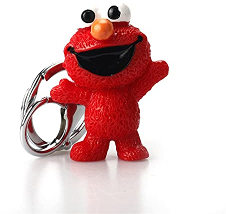 YCHH Cartoon Anime Sesam Street Figure Keychain - Cookie Monster Puppe Spielzeug Anhänger Für Kinder - Cartoon Kind Geschenk (Rot, 3.0cm*5.0cm)