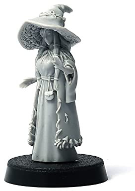 Brother Vinni Witch Wargame Miniature 28mm, Resin, Grey