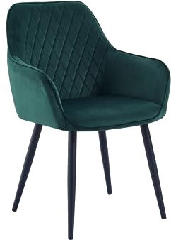 Colenis® - Beverly - Vert - Lot de 4 - Chaise de Salle à Manger Moderne Chaise de Cuisine en Velours et métal