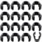 Vaguelly 20 Pcs Microphone Cable Clips Boom Pole Cable Clips Clamp Plastic Mount Universal Mic Cable Clips