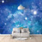 Tapete 3D Wandbild Blauer Himmel Sterne Fototapete 3D Effekt Vliestapete Wohnzimmer Schlafzimmer Wanddeko