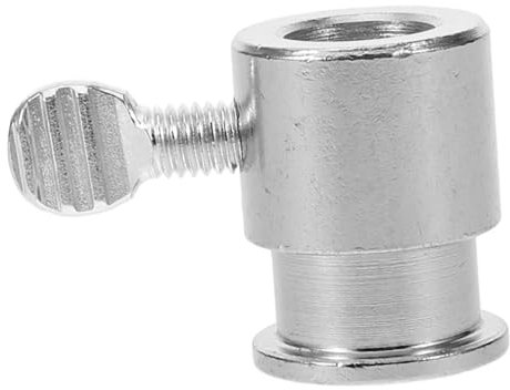 TOPBATHY Soporte para Varilla De Asador Giratorio para Parrilla Eléctrica, Accesorio De Fijación De Hierro Cromado, Tope De Varilla Resistente para Uso Barbacoa Gas