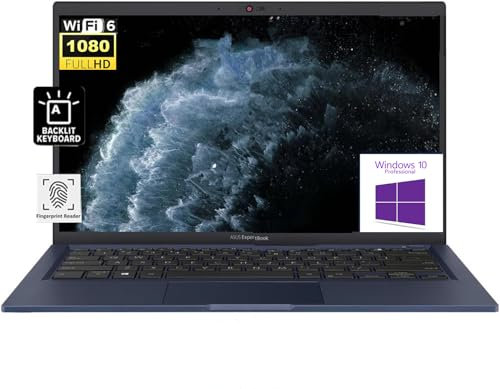 ASUS ExpertBook B1 Laptop FHD de 14 pulgadas, procesador Intel Core i5-1135G7, 32 GB de RAM 2 TB PCIe SSD, Wi-Fi 6, Bluetooth 5, teclado retroiluminado, lector de huellas dactilares, Windows 10 Pro