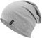 HAMUNI Slouchy Beanie Mütze Damen, Bequeme Baumwolle Mütze Herren, Doppellagige Weiche Winddichte Dünne Mütze, Klassische Modische Beanie Mütze Perfekt für den Alltag und Übergangszeiten (Grau)