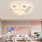 Stesulfr Deckenlampe Restaurant Dimmbar Cartoon Magische Katzenform LED Mit Fernbedienung 3000K-6000k Niedliches Design Deckenleuchte Geeignet Für Schlafzimmer Kinderzimmer Wohnzimmerbeleuchtung(Pink)