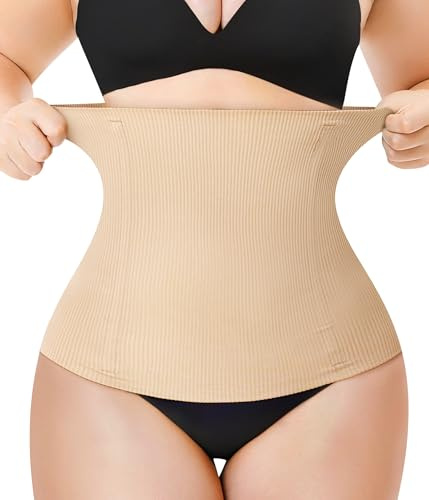 Junlan Women Waist Trainer Corset Shapewear Tummy Control Body Shaper Waist Cincher Slimming Girdles Underwear