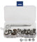 Fulllove Druckknöpfe Set Schraubbar Leder Zum Annähnen aus Metall ohne Zange 20 tlg. 3/8 Zoll Spenglerschrauben für Canvas