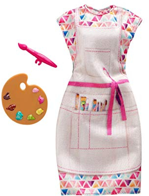 Mattel F-Barbie:Vestito Carriera PITTRICE Abito Beige Multicolor