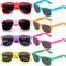 FSMILING 8 Paare Neon Party Sonnenbrille Set 80er Retro Klassisch Partybrillen Für Herren Damen(Bunten)