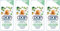 DOP Shampooing Très Doux 2-en-1 à l'Amande Douce 400.0 ml - Lot de 4