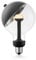 Home Sweet Home Designer LED Leuchtmittel Move Me | E27 | G120 Sphere LED-Lampe | Schwarz/Silber | Mit verstellbarem Diffusor | Dimmbar | 5W 400lm | warmweißes Licht | für E27-Fassungen
