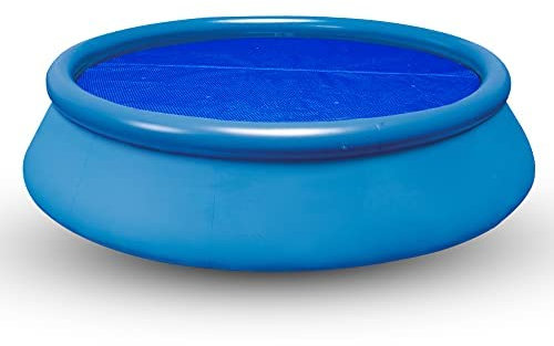 well2wellness Schwimmbad-Solarfolie 400my - Fertig Konfektioniert für Rundbecken 3,00-3,20 Meter Durchmesser - UV-Stabilisierte Solarfolie - Reguliert Die Temperatur des Pools - Farbe: Blau