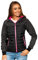 BOLF Damen Übergangsjacke Steppjacke Reißverschluss Outdoorjacke Schuljacke Classic Hoodie Freizeitjacke Herbst Style J.STYLE KSW4002 Schwarz L [D4D]