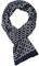 UK_Stone Halstuch Herren 100% Seide Schal Vintage Pattern Seidenschal Herrenschal, (Kariert Pattern Dunkelblau)
