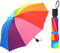 LEXISONG-Zgr Mehrfarbiger faltbarer Regenschirm, bruchsicher, zusammenklappbar, robust, winddicht, zum Schutz vor Regen, Wind und Sonne, Unisex-und bunte Faltschirme.