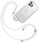 TBOC Cordon Collier Laniere Portable [Blanc] - Sangle Accrocher Coque Cou pour Pochette Telephone - Accessoire Bandouliere Attache Porte Etui Avec Lanyard Femme Homme Protection Integrale