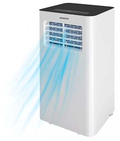 INFINITON | Aire Acondicionado Portátil Silencioso | PAC-A202B | 1800 Frigorias | Eficiencia A | LED | Con Mando a Distancia | Deshumidificador | Modo Sleep | Consumo de Energía Bajo |Kit Instalación