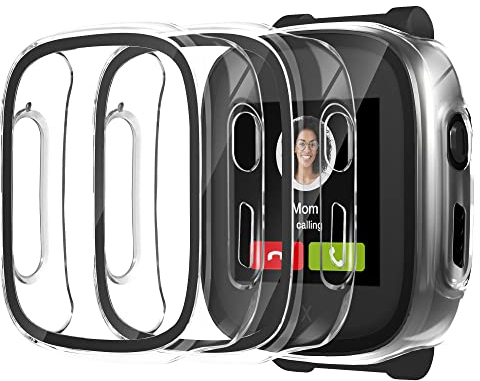 Seltureone 2 Stück Hülle für XPLORA X5 Play Panzer Schutz Glas Schutzhülle,Hard PC 360° Rundum Anti Kratz Anti Staub HD Ultradünne Schutzhülle für XPLORA X5 Kinder Mädchen – Transparent