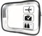 Trousse de Toilette Avion Cabine Trousse de Toilette Transparent Voyage Trousse pour Femme Homme - 19cmX15cm (Noir)
