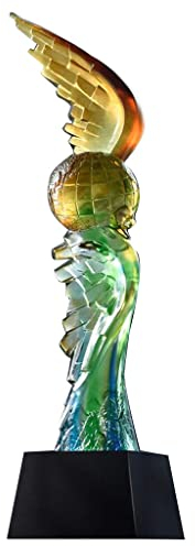 Trophies, Medals Awards Glass Crystal Trophy Business Activities Cooperation Souvenir Trophy Company Best Project Award Trophy Competition Championship Trophy
