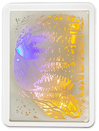 Papercut-Leuchtkasten, 3D-Papierschnitzlampe, Heimdekoration, Ambientelampe, Weiches, Warmes Licht, Romantischer Papercut-Leuchtkasten mit USB-Batteriebetrieb für Schlafzimmer, (Typ 3 (Handschalter))