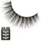 Lashes Natural Fluffy Faux Mink Eyelashes 3D Lightweight False Eye Lashes 3 Pairs Pack Black Medium Volume Long Length Invisiband No Glue